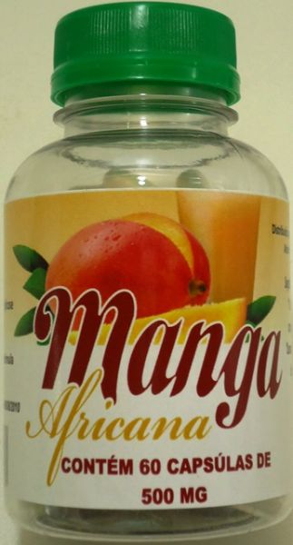 MANGA AFRICANA FRASCO COM 60 CÁPSULAS DE 500 MG.