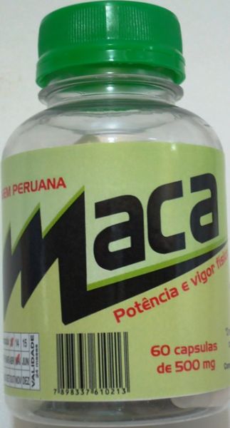 MACA PERUANA Potencia e Vigor Físico - Frasco com 60 càpsula