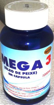 ÓLEO DE PEIXE ÔMEGA 3 DE 120 CAPSULAS DE 1000 MG.