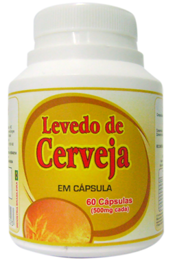 Levedo de Cerveja - 60 e 100 cápsulas com 500 mg. cada